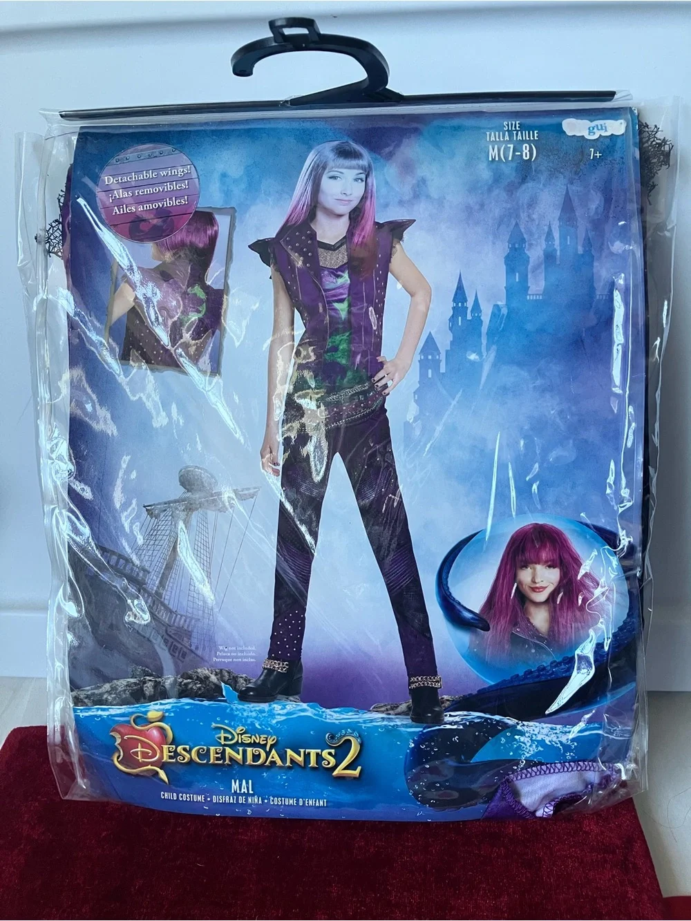 Dove Cameron Mal Disney Descendants 2 Costume Kids M 7 8 Halloween 2017 NEW.